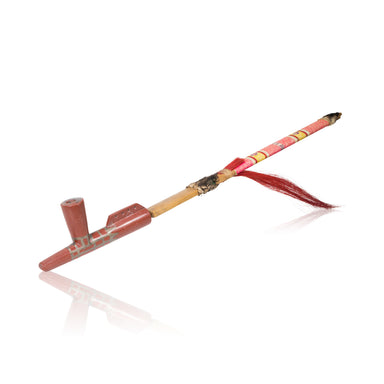 Sioux Catlinite T Pipe, Native, Pipe, Catlinite