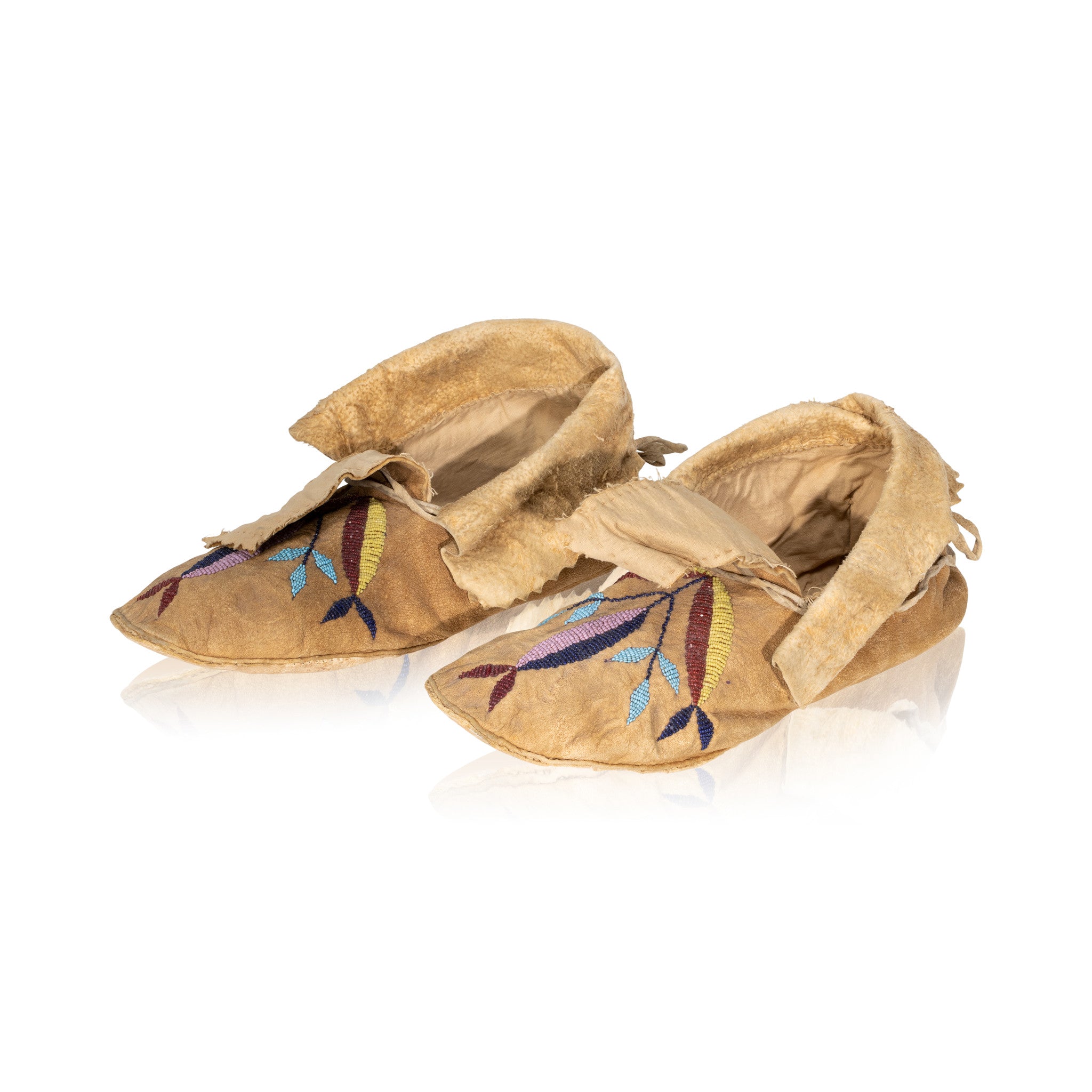 Santee Sioux Moccasins, Native, Garment, Moccasins