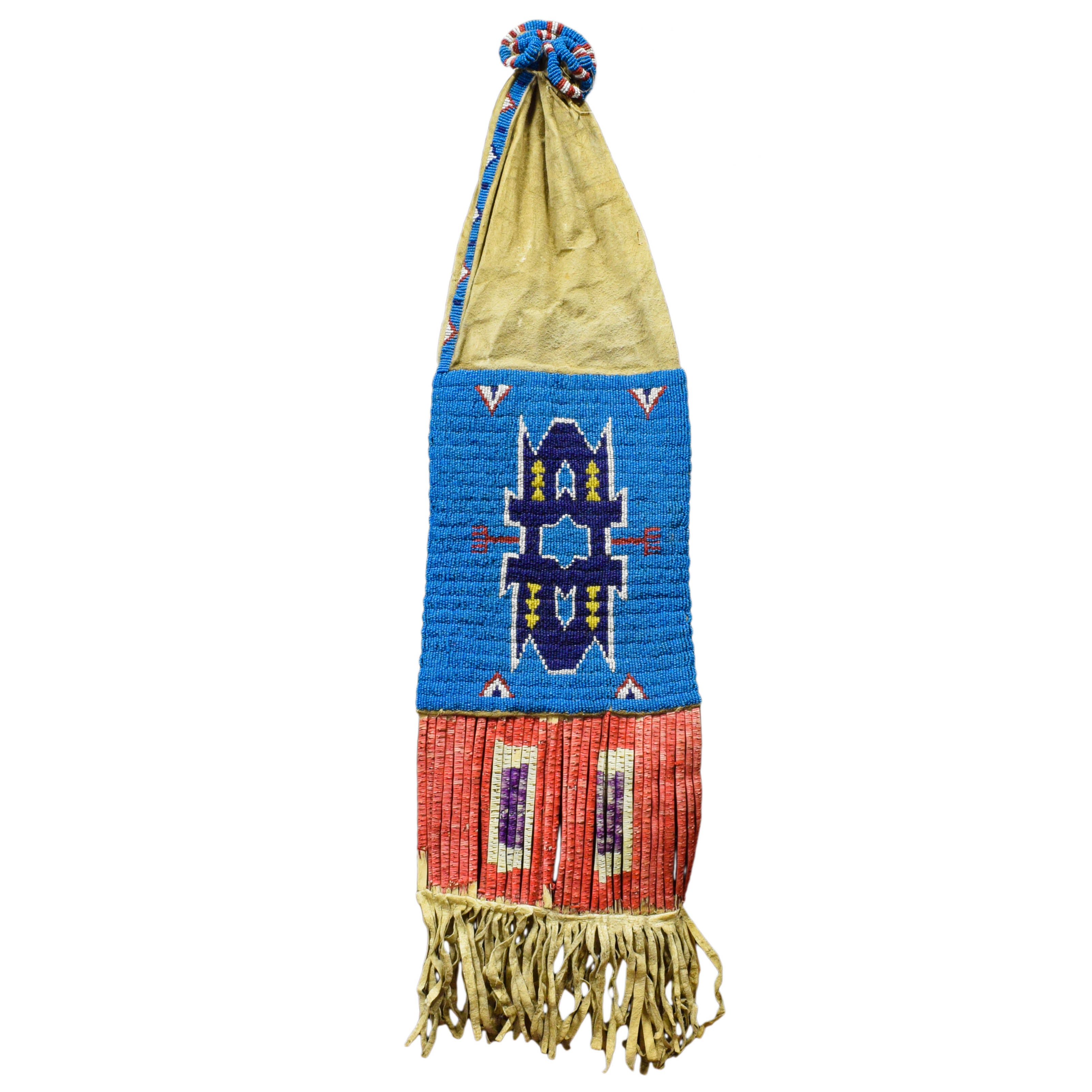 Arapaho Large Panel Tobacco Bag, Native, Bag, Pipe Bag