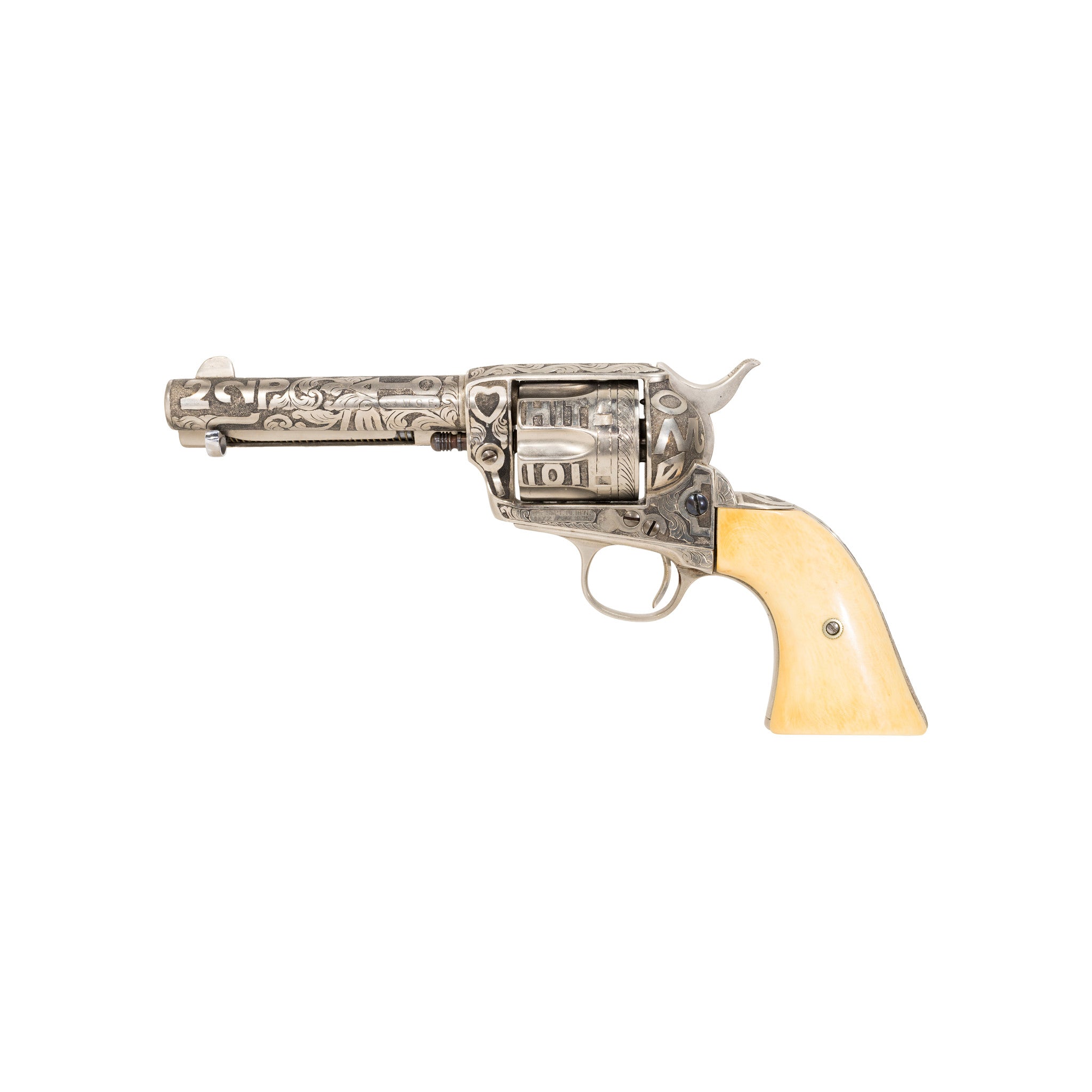 Cattlebrand Engraved Colt Single Action Army, Firearms, Handgun, Revolver
