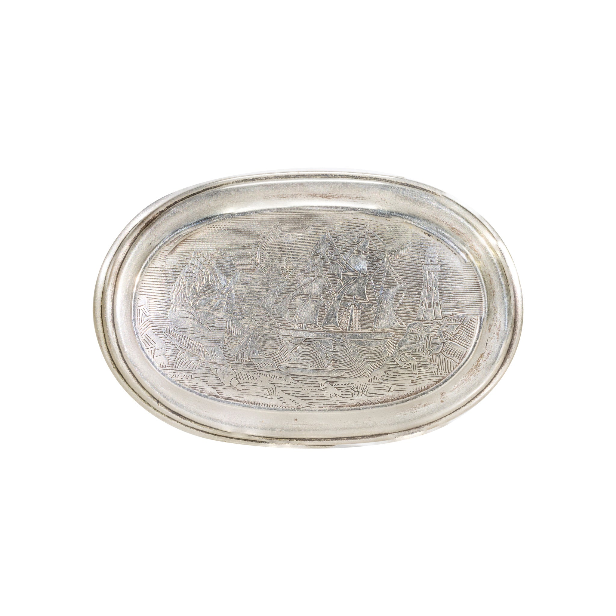 American German Silver Snuff Box