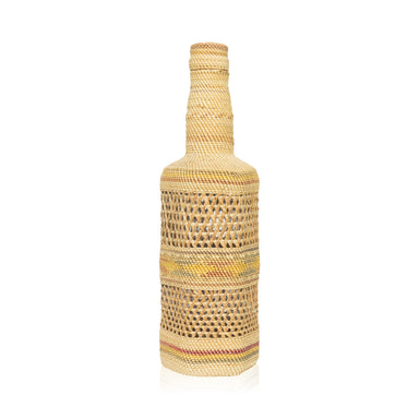 Makah Bottle Basket, Native, Basketry, Bottle Basket