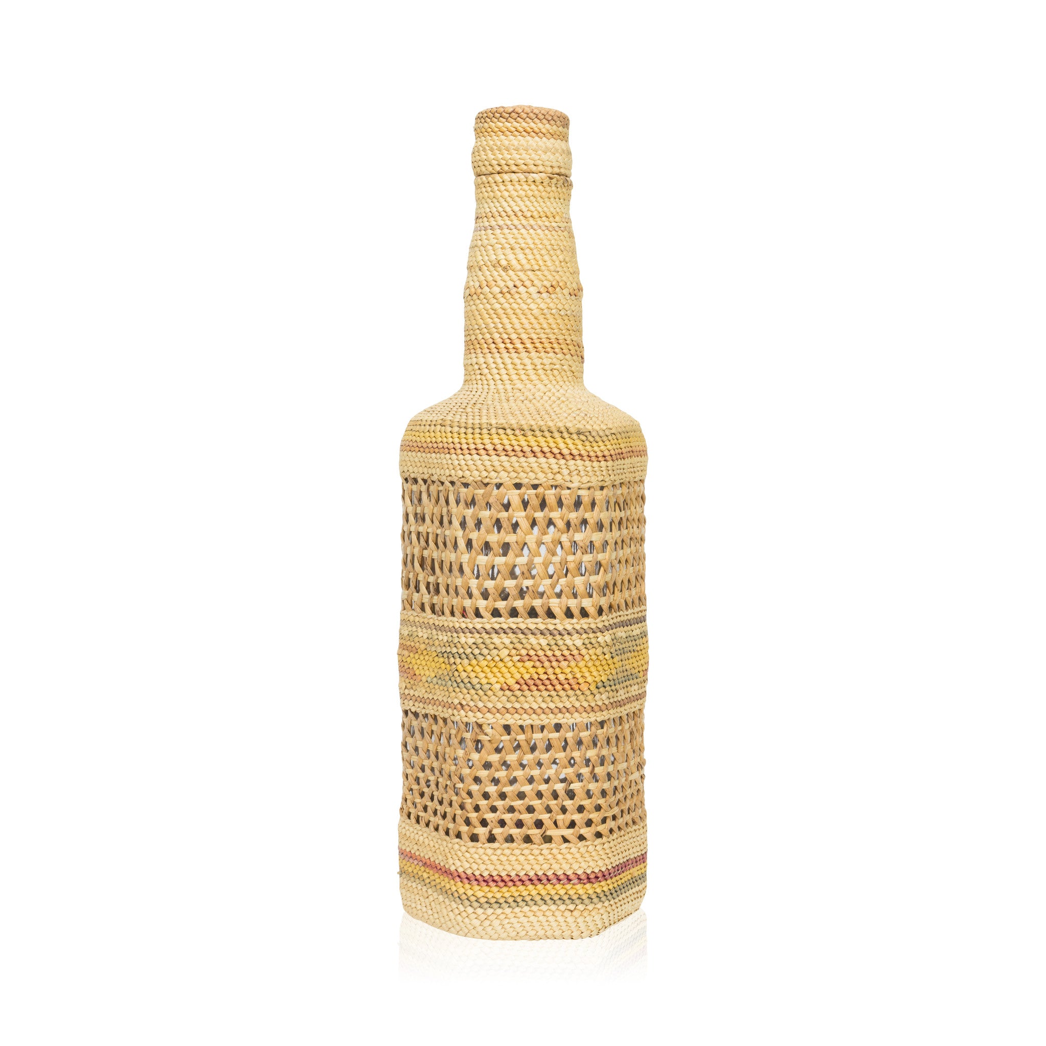 Makah Bottle Basket, Native, Basketry, Bottle Basket