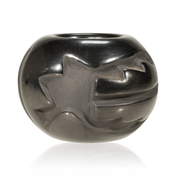 Santa Clara Pottery Bowl by Helen Baca Shupla, Native, Pottery, Historic