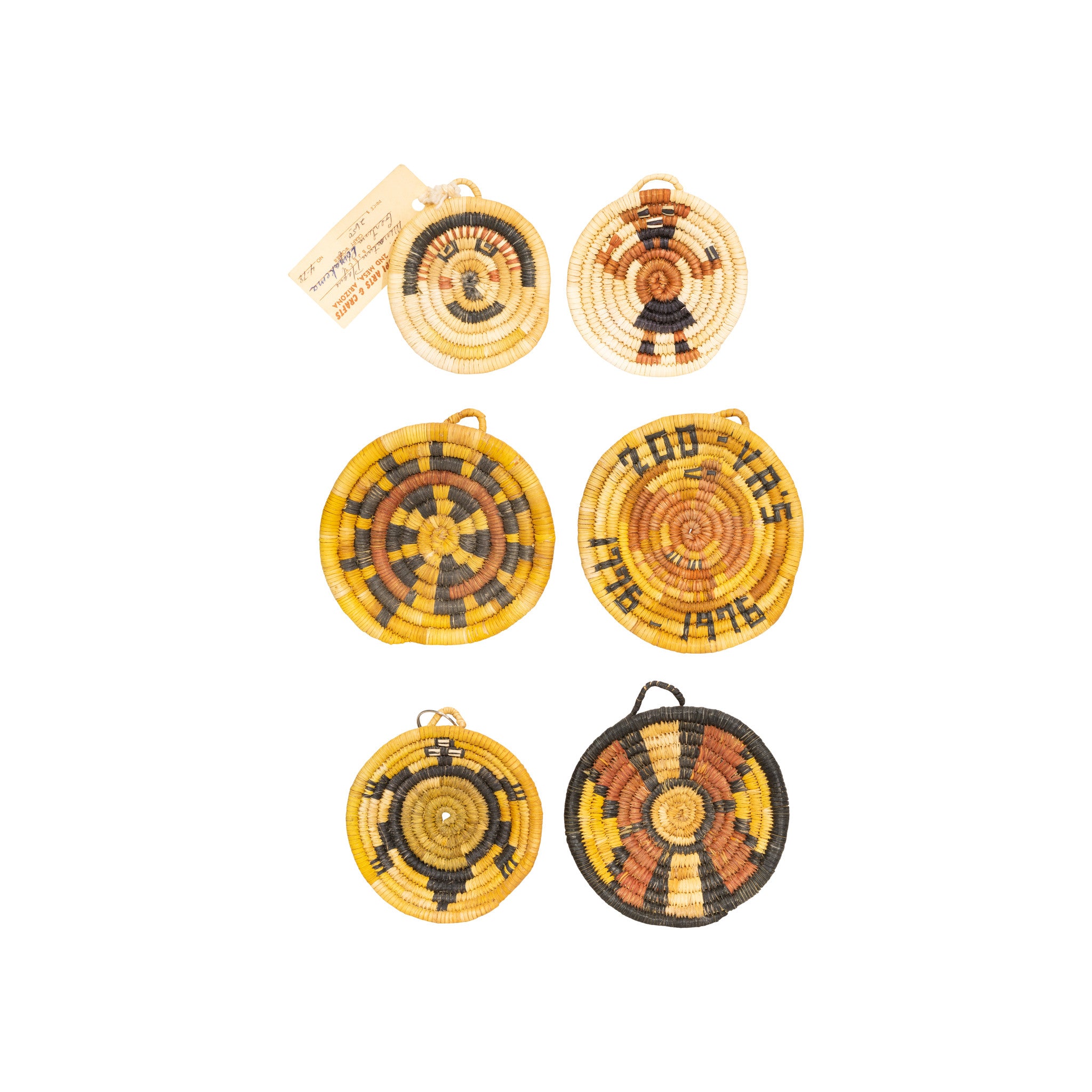 Collection of Hopi Basketry Plates, Native, Basketry, Plate