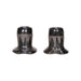 Santa Clara Candlesticks, Native, Pottery, Historic