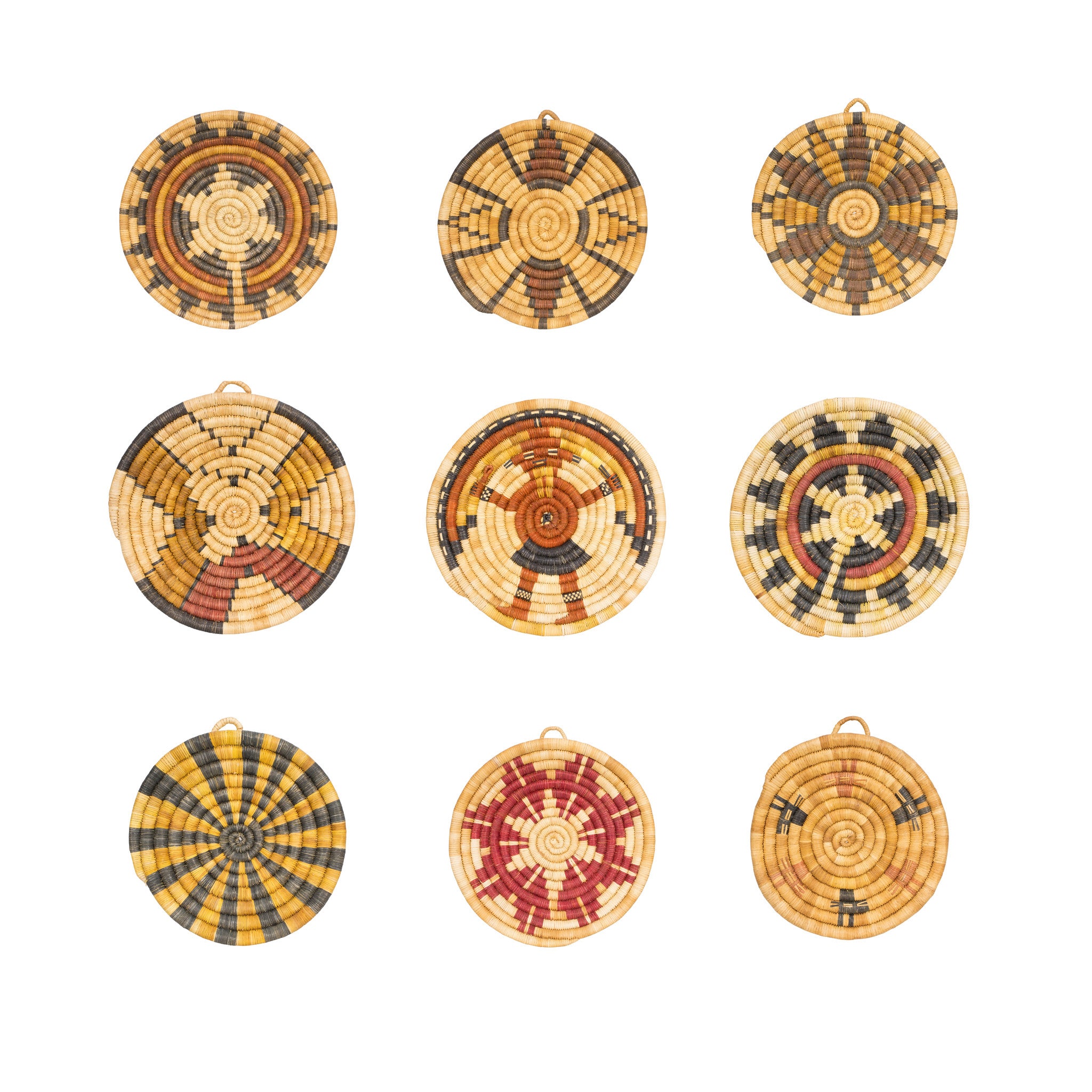 Hopi Plate Collection, Native, Basketry, Plate
