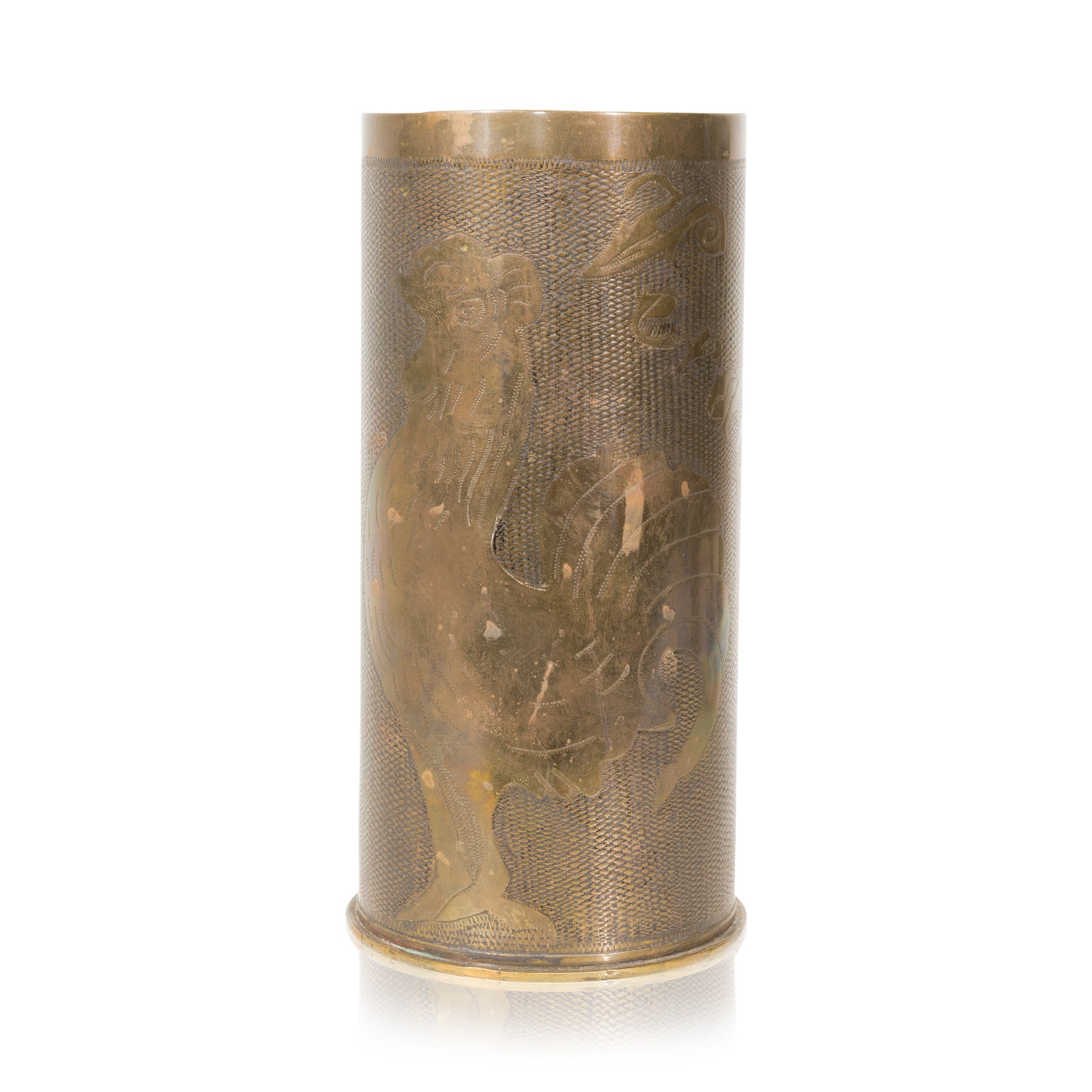Trench Art Shell Vase, Furnishings, Decor, Trench Art