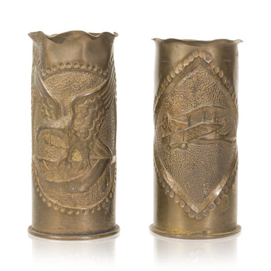 Trench Art Vases, Furnishings, Decor, Trench Art