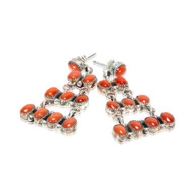Coral Chandelier Earrings, Jewelry, Earrings, Native