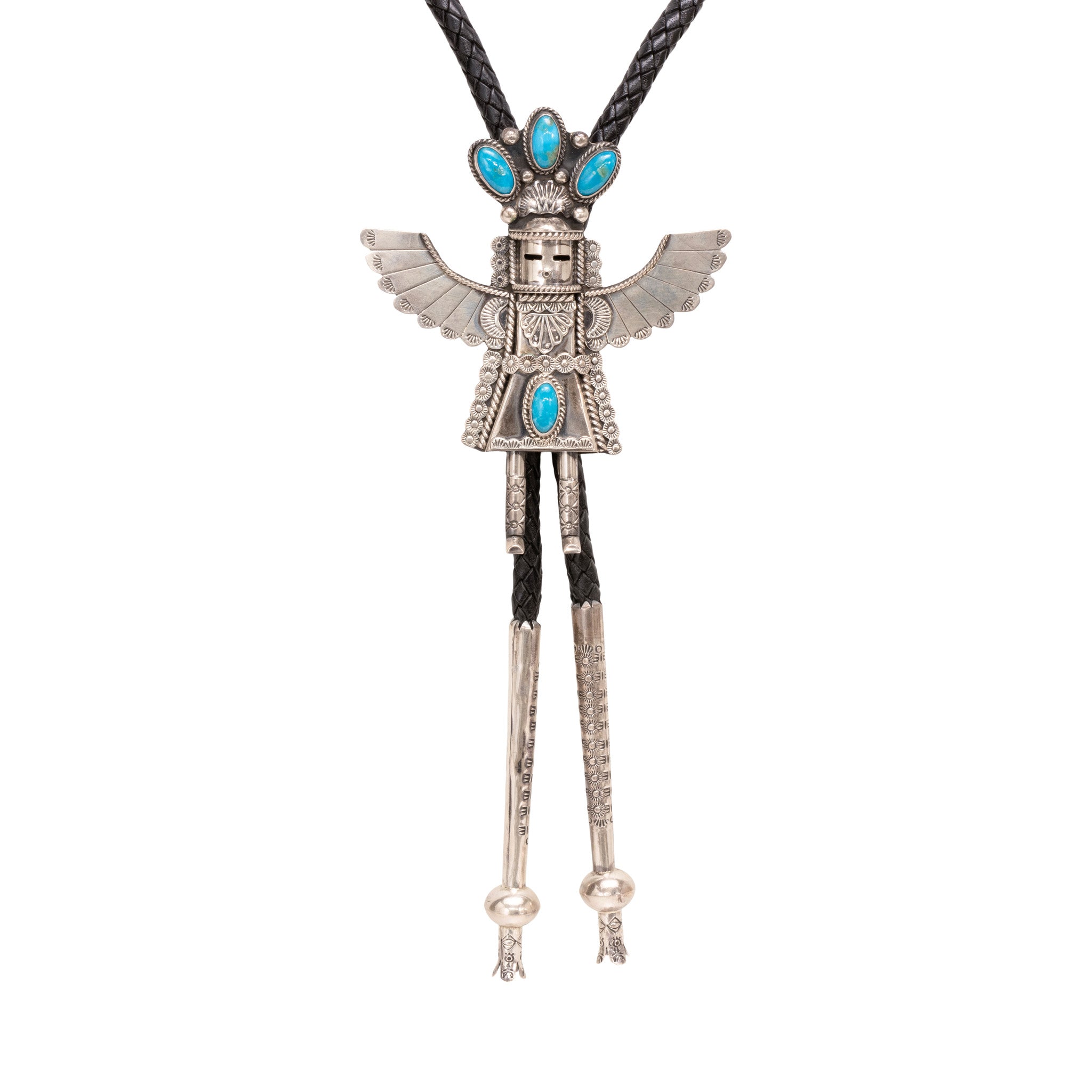 Navajo Kachina Bolo, Jewelry, Bolo Necktie, Native