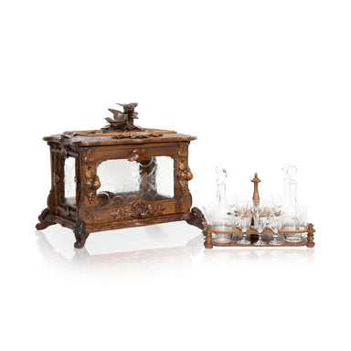 French Black Forest Tantalus Box, Furnishings, Black Forest, Other