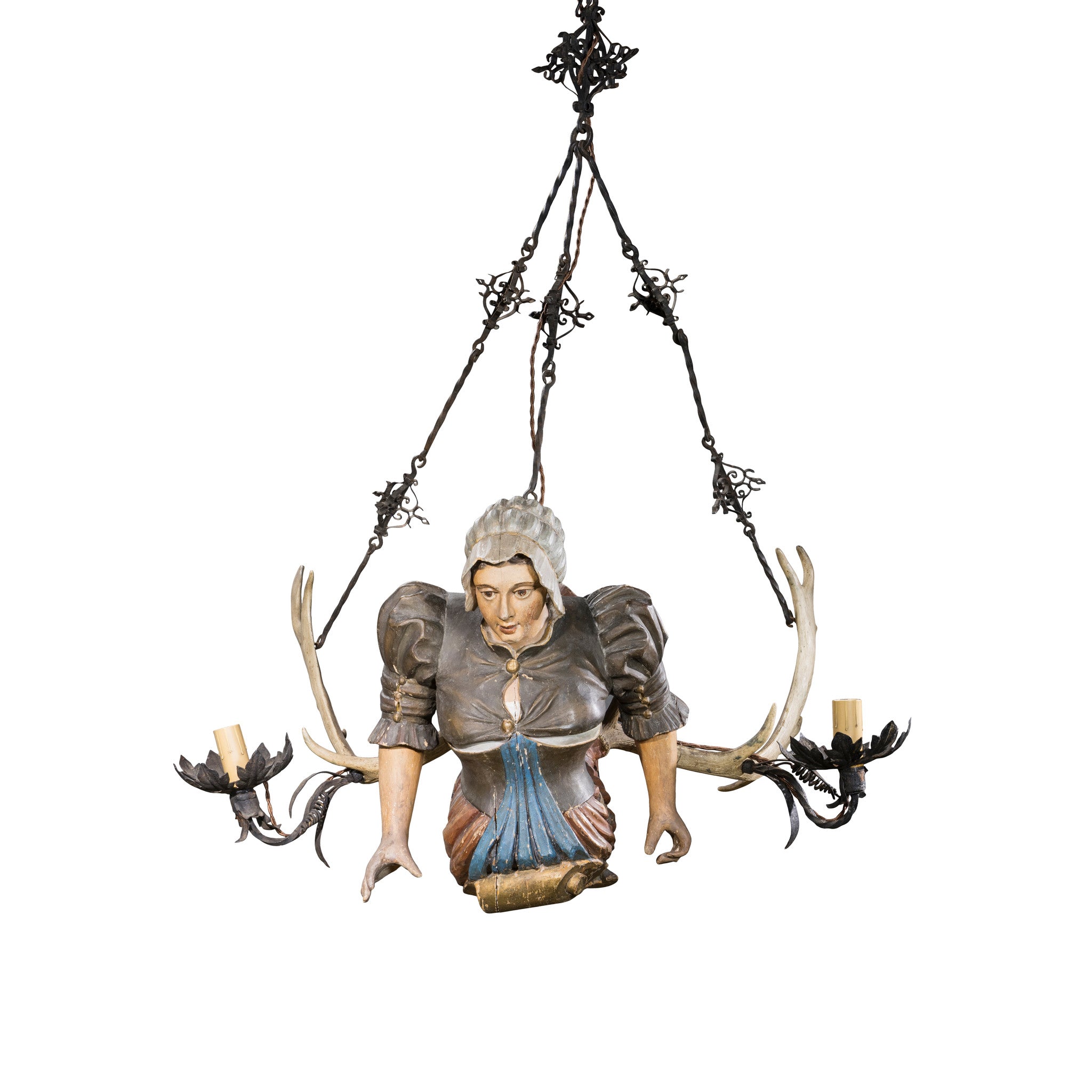 German Lusterweibchen Chandelier, Furnishings, Lighting, Ceiling Light