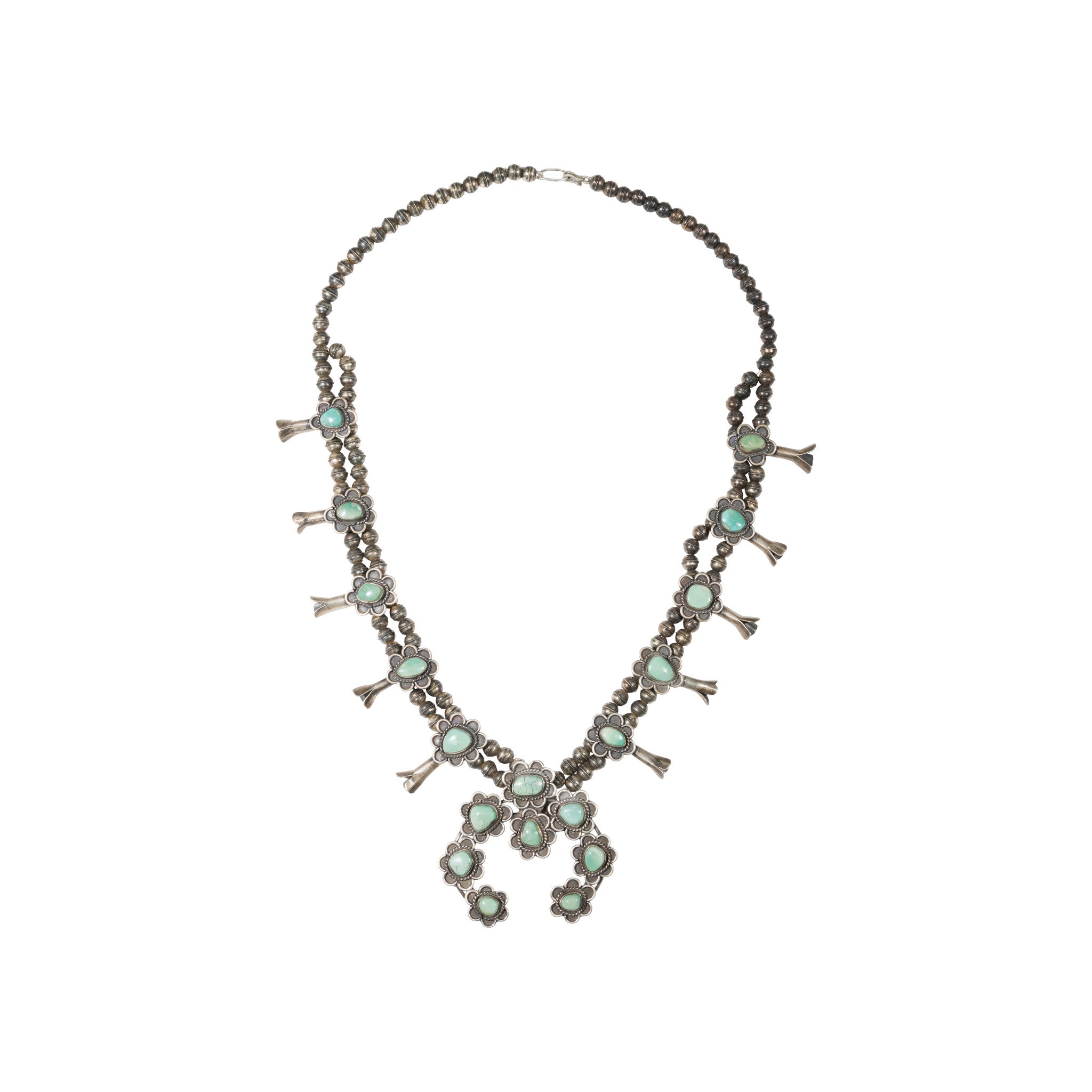 Navajo Turquoise Squash Blossom, Jewelry, Squash Blossom, Native