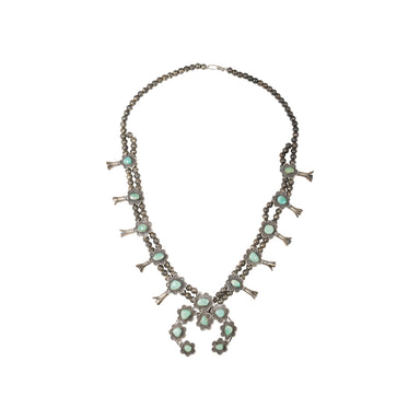 Navajo Turquoise Squash Blossom, Jewelry, Squash Blossom, Native