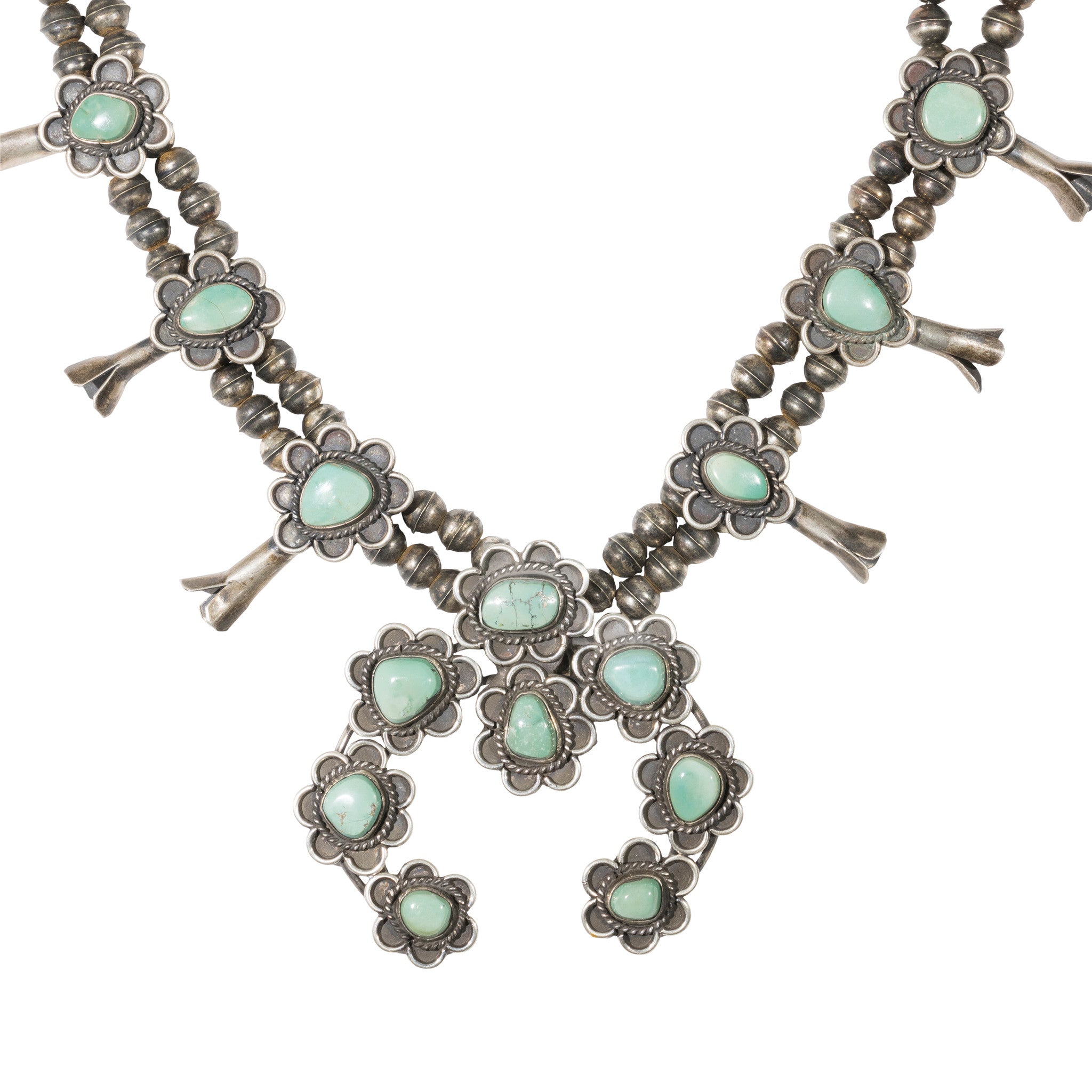 Navajo Turquoise Squash Blossom