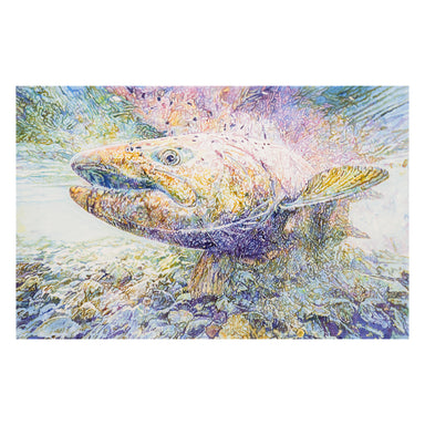 King Salmon in the Salcha River, Alaska by Grant Nixon, Fine Art, Painting, Sporting