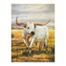Speckled Longhorn by E. Tapia, Fine Art, Painting, Western