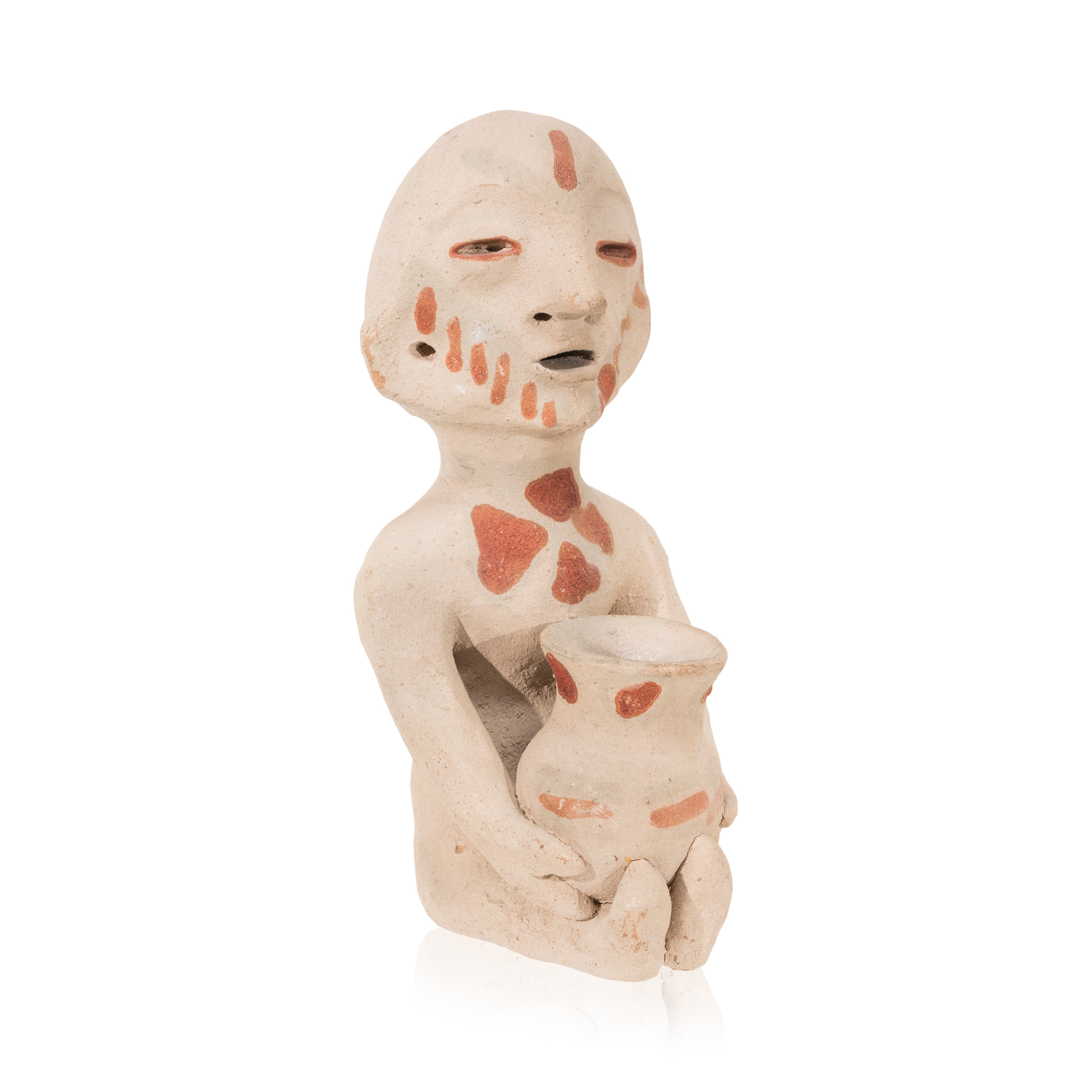 Tesuque Rain God, Native, Pottery, Historic