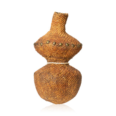 Apache Tus Water Jar, Native, Basketry, Vertical