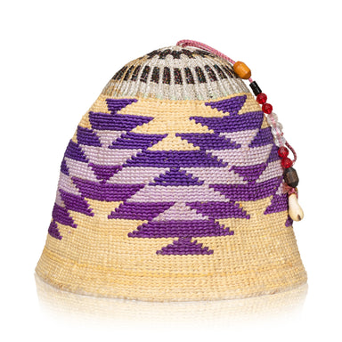 Nez Perce Corn Husk Hat, Native, Basketry, Corn Husk