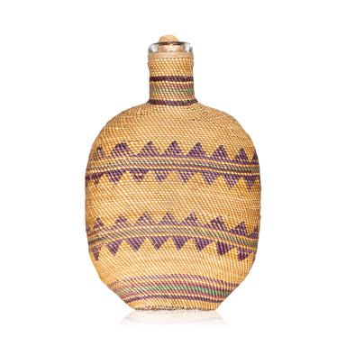 Nootka Bottle Basket, Native, Basketry, Bottle Basket