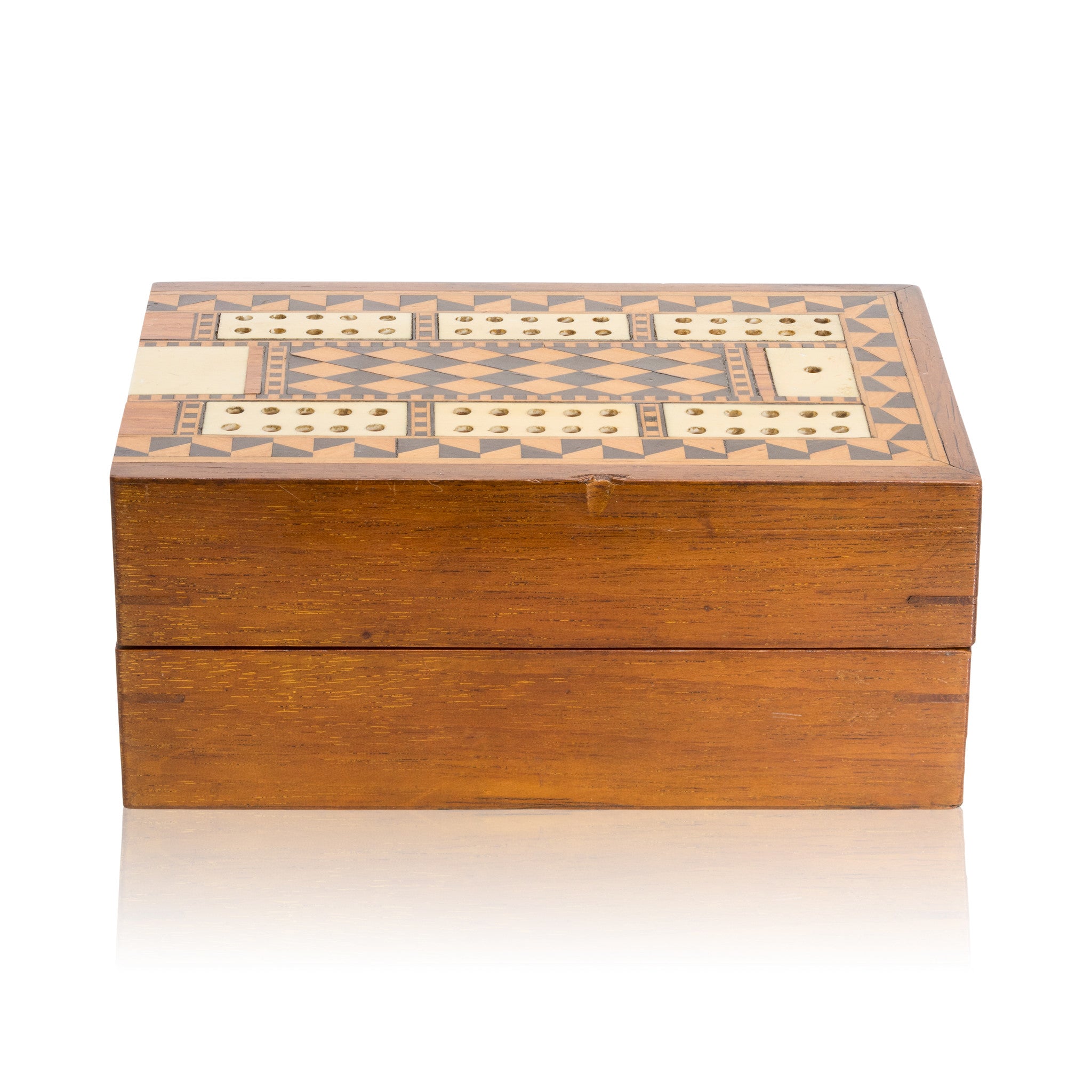 Marquetry Cribbage Box, Furnishings, Games, Cribbage