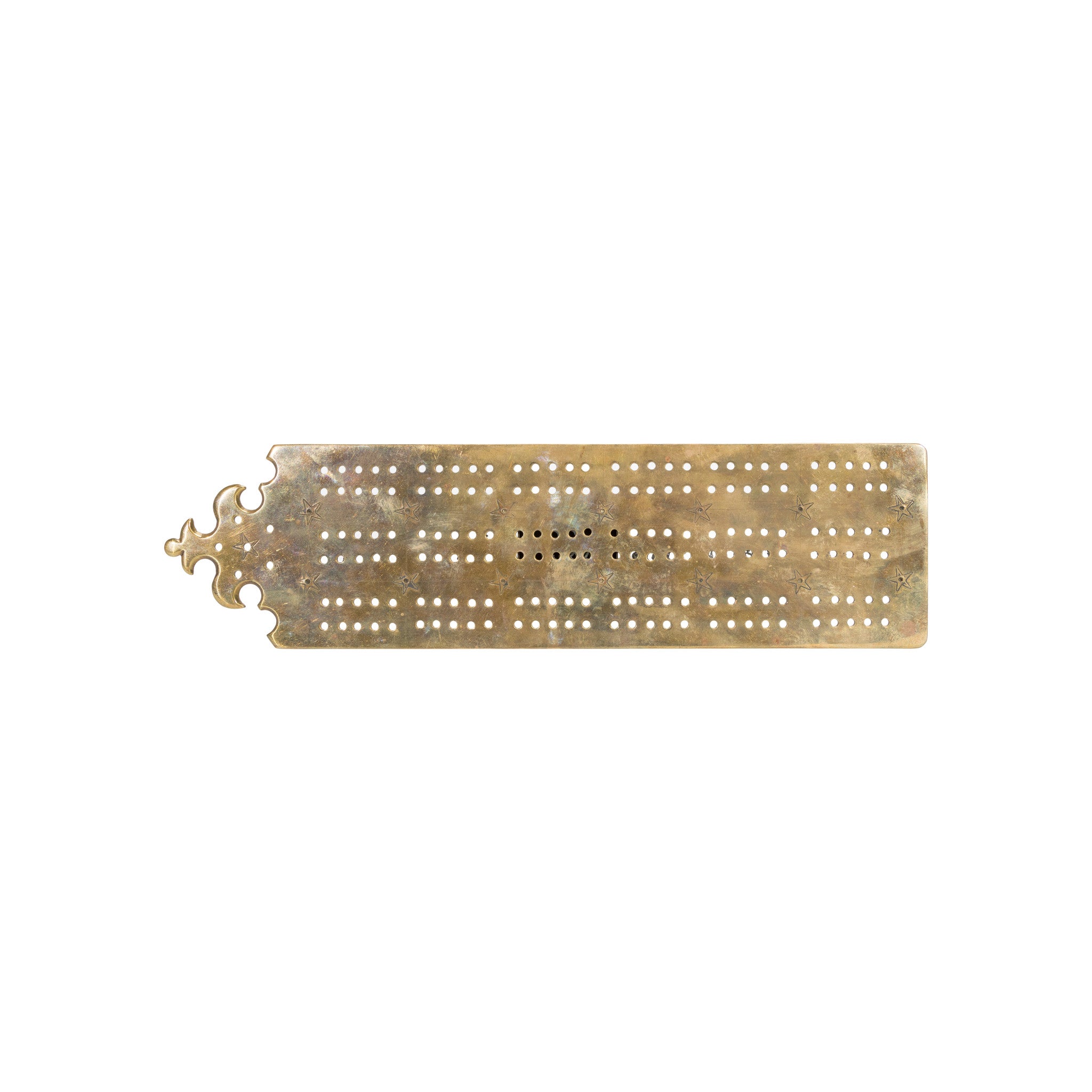 Brass Cribbage Board