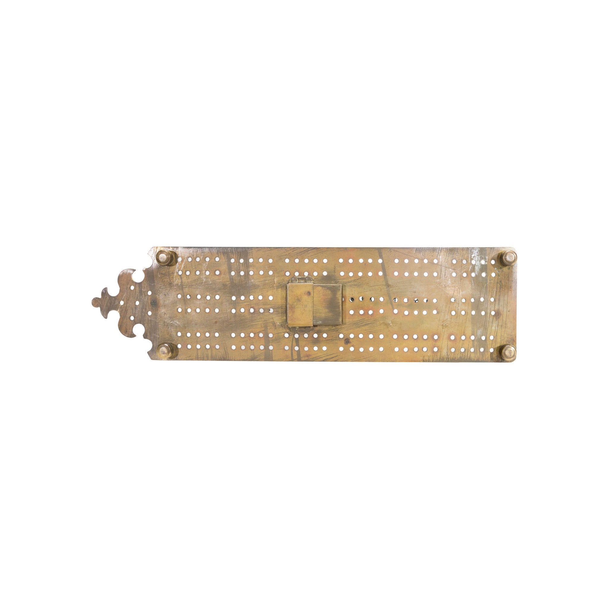 Brass Cribbage Board