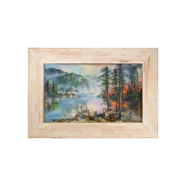 Whitetail Deer Vignette, Furnishings, Decor, Folk Item