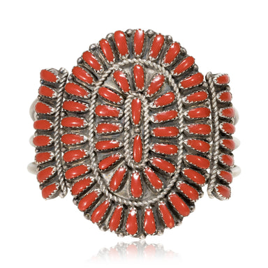 Zuni Coral Bracelet, Jewelry, Bracelet, Native
