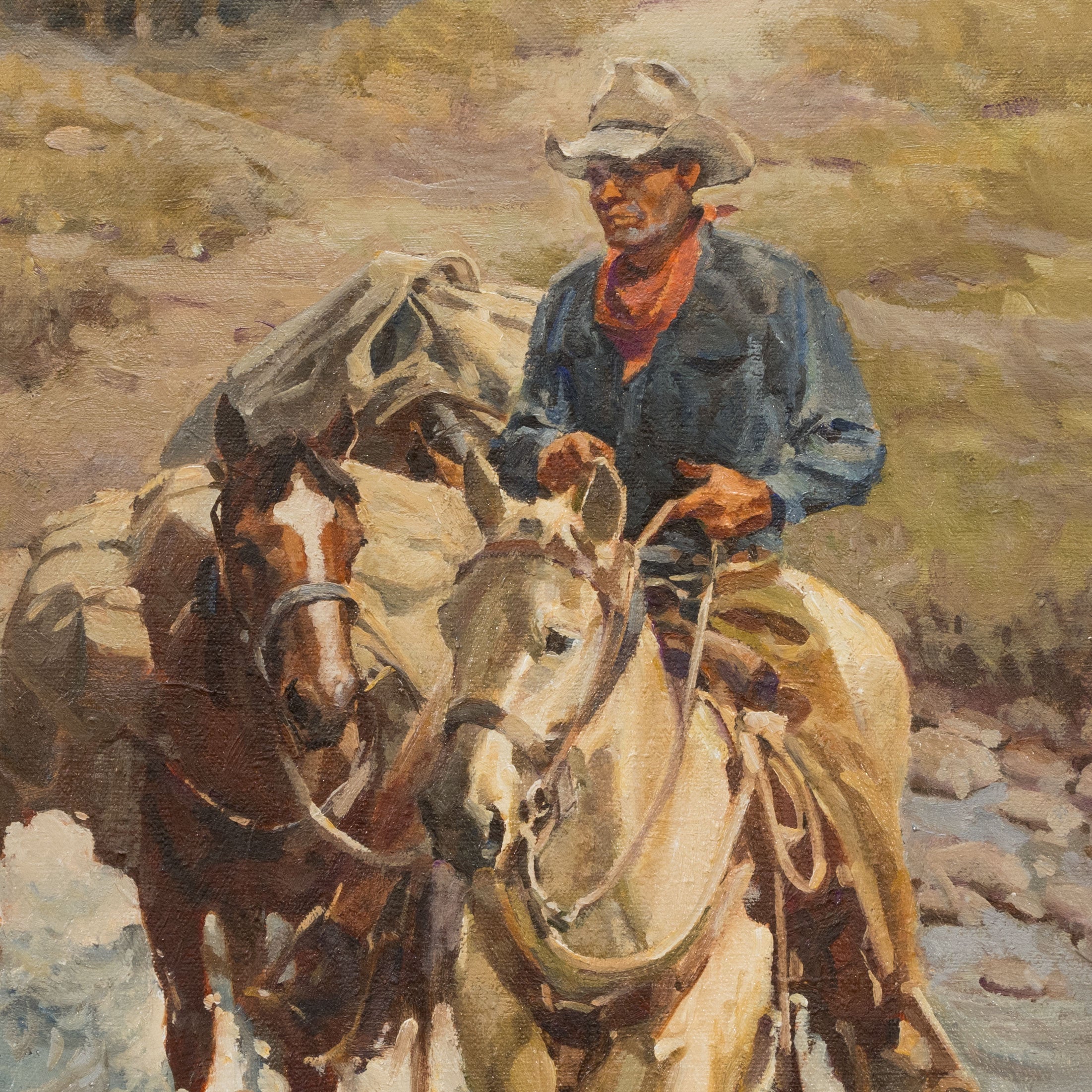 Fording Flint Creek by Newman Myrah