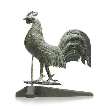 Copper Rooster Weather Vane, Furnishings, Decor, Weather Vane