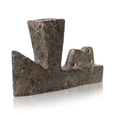 Chippewa Steatite T Pipe, Native, Pipe, Steatite