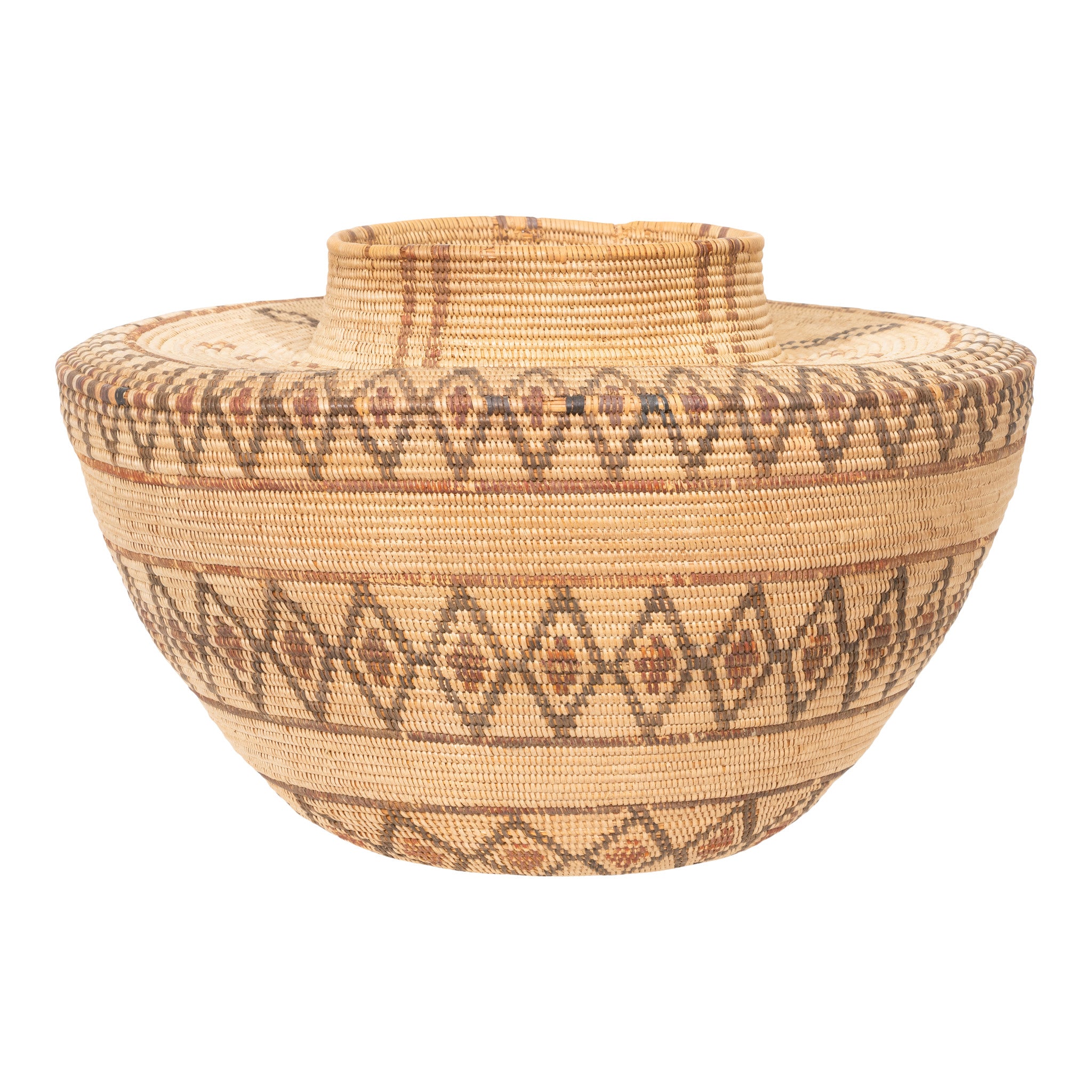 Kawaiisu Bottleneck Basket, Native, Basketry, Bottle Basket