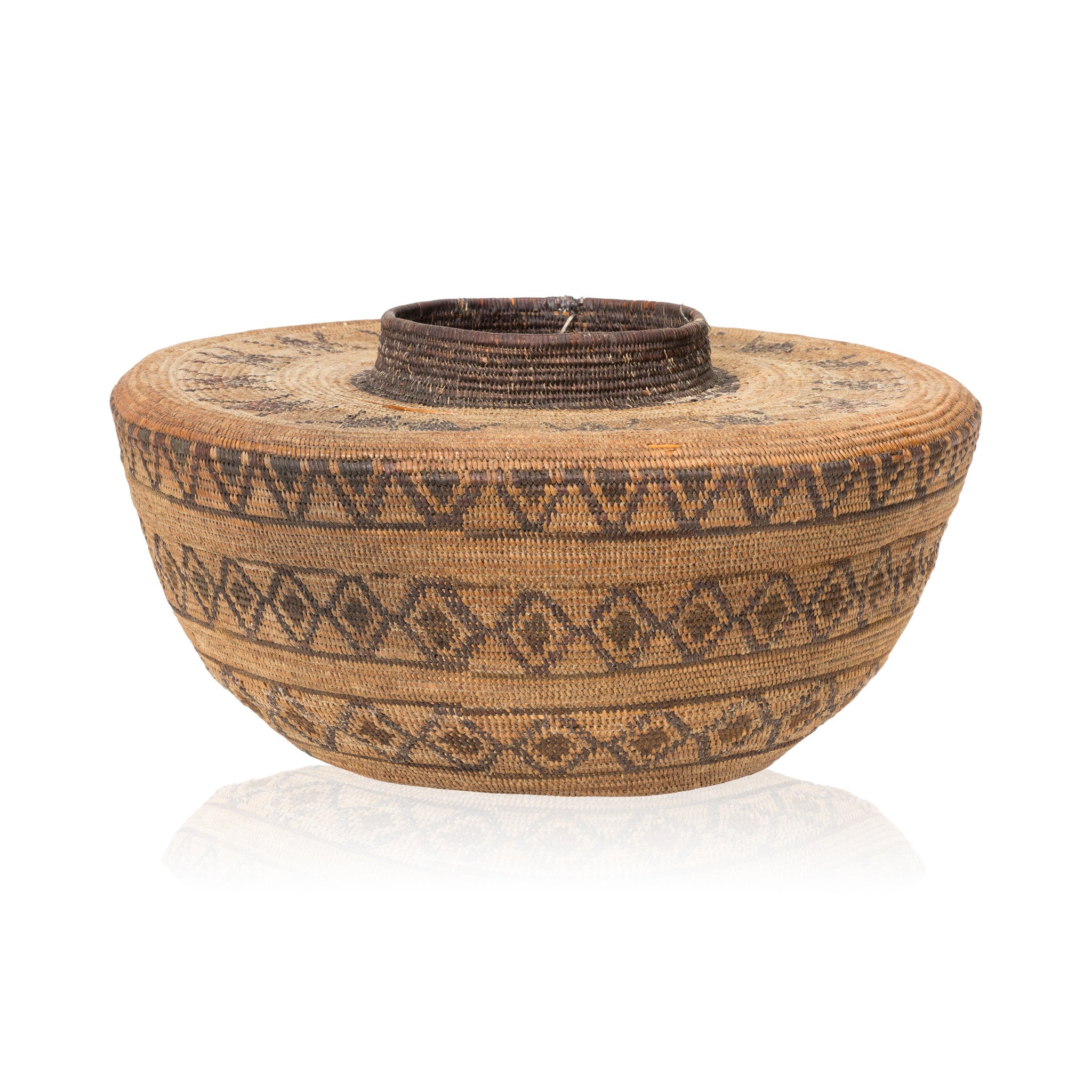 Kawaiisu Bottleneck Basket, Native, Basketry, Bottle Basket