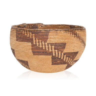Maidu Basketry Bowl, Native, Basketry, Vertical
