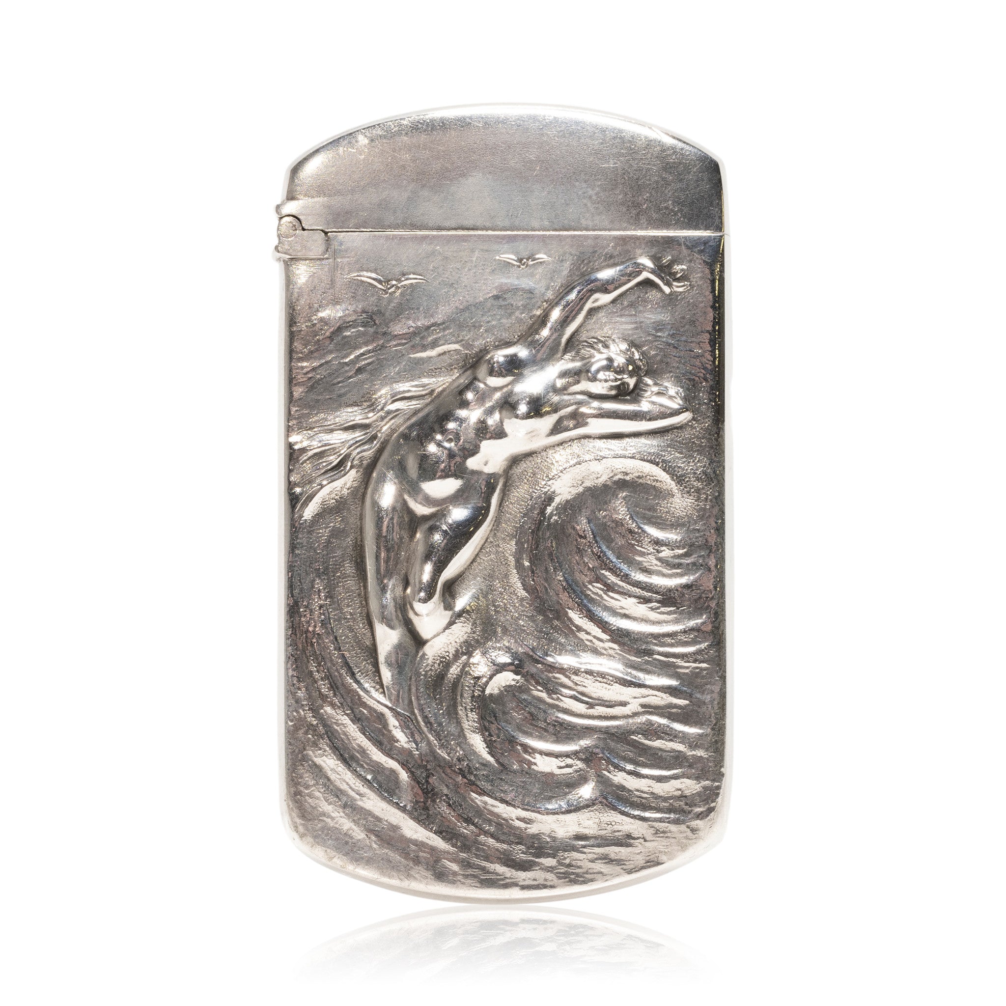Sterling Figural Match Safe, Western, Tobacciana, Match Safe