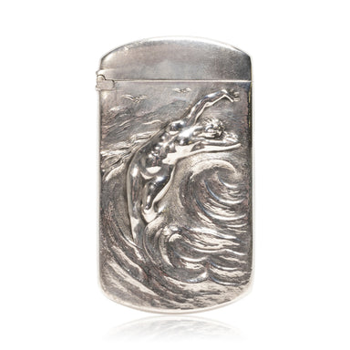 Sterling Figural Match Safe, Western, Tobacciana, Match Safe