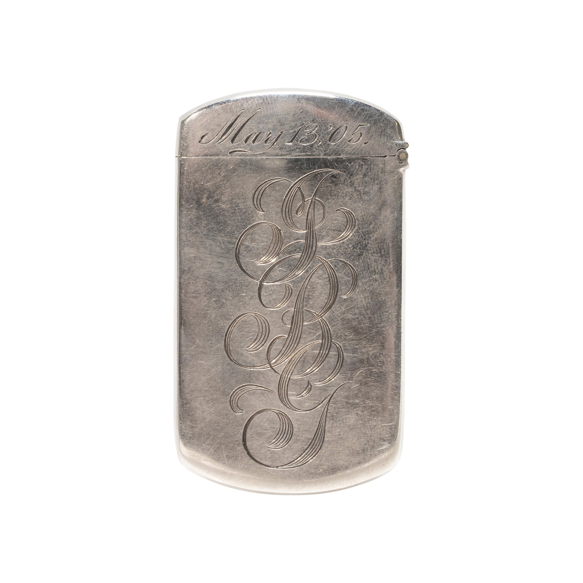 Sterling Figural Match Safe