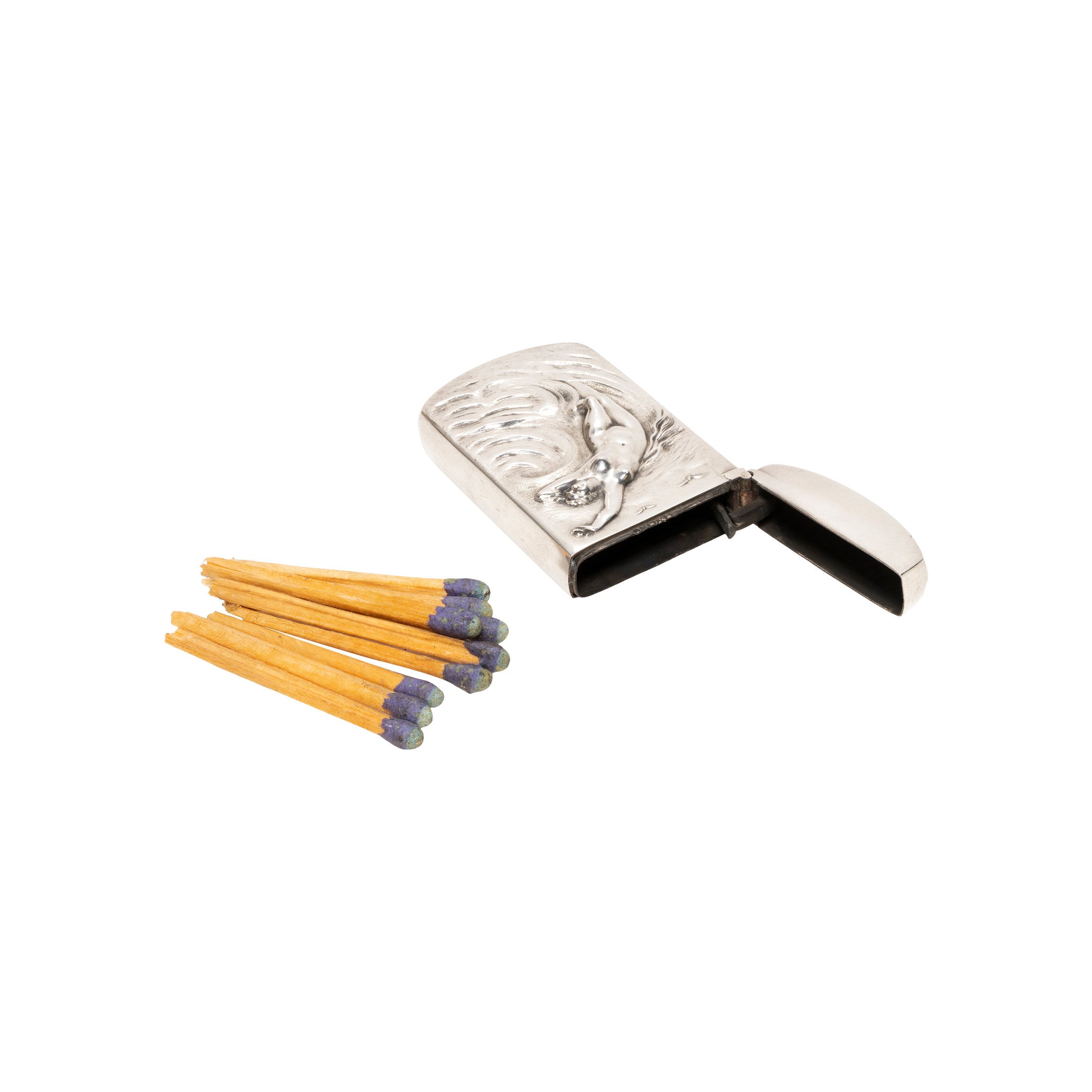 Sterling Figural Match Safe