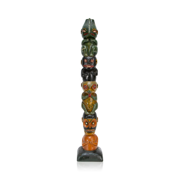 Whimsical Folk Art Totem, Native, Inspired Art, Totem