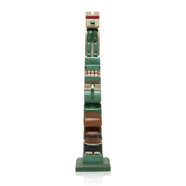 Coast Salish Totem by Wesley Dick, Native, Carving, Totem Pole