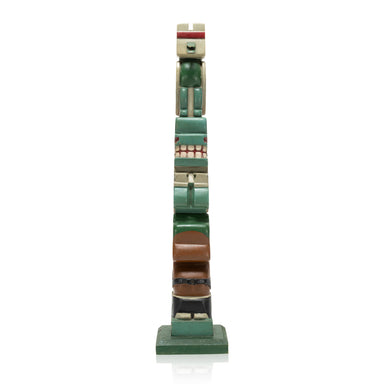 Coast Salish Totem by Wesley Dick, Native, Carving, Totem Pole