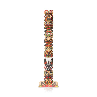 Ditidaht/Nuu-Cha-Nulth Totem by Raymond Williams, Native, Carving, Totem Pole