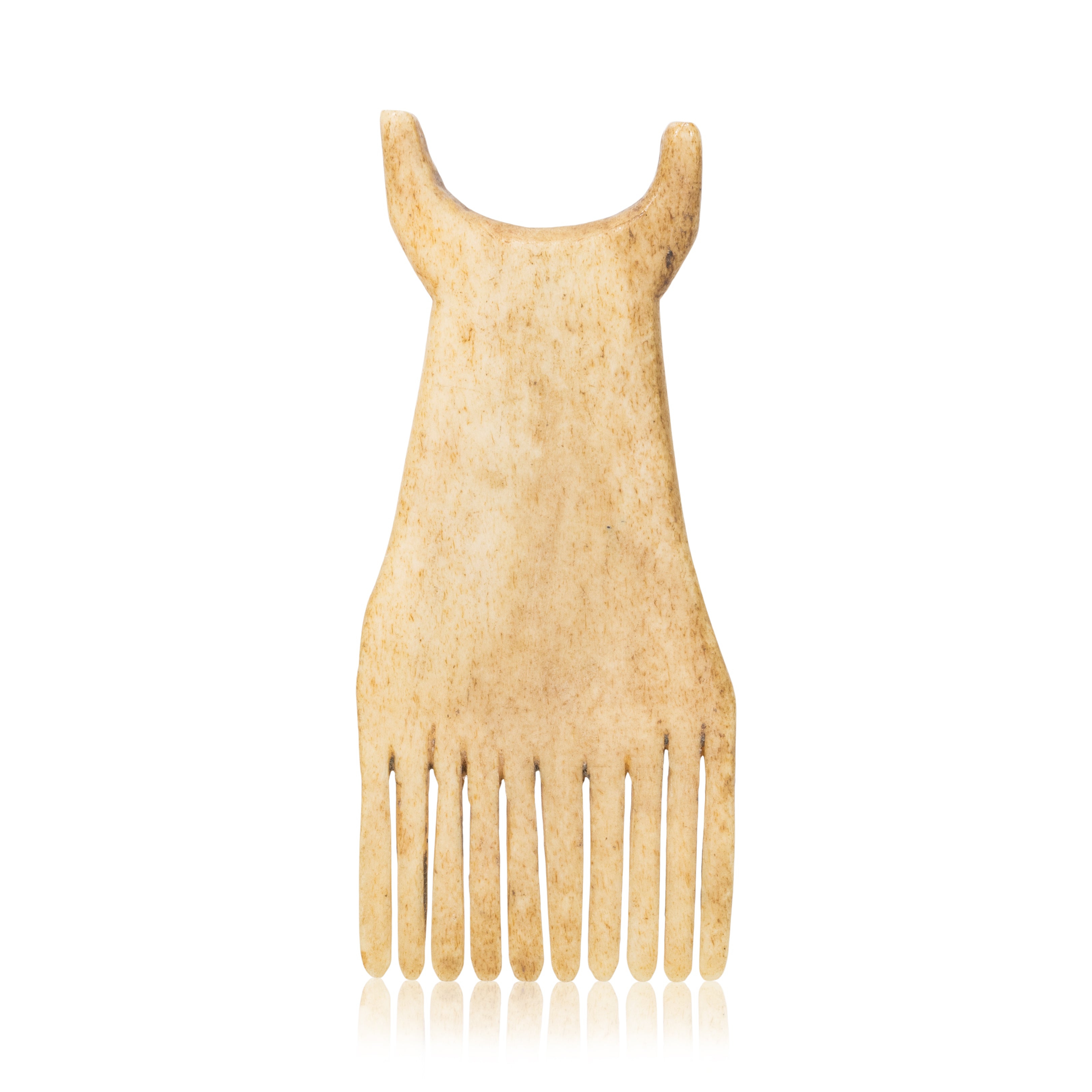 Inuit Hair Comb, Native, Stone and Tools, Bone