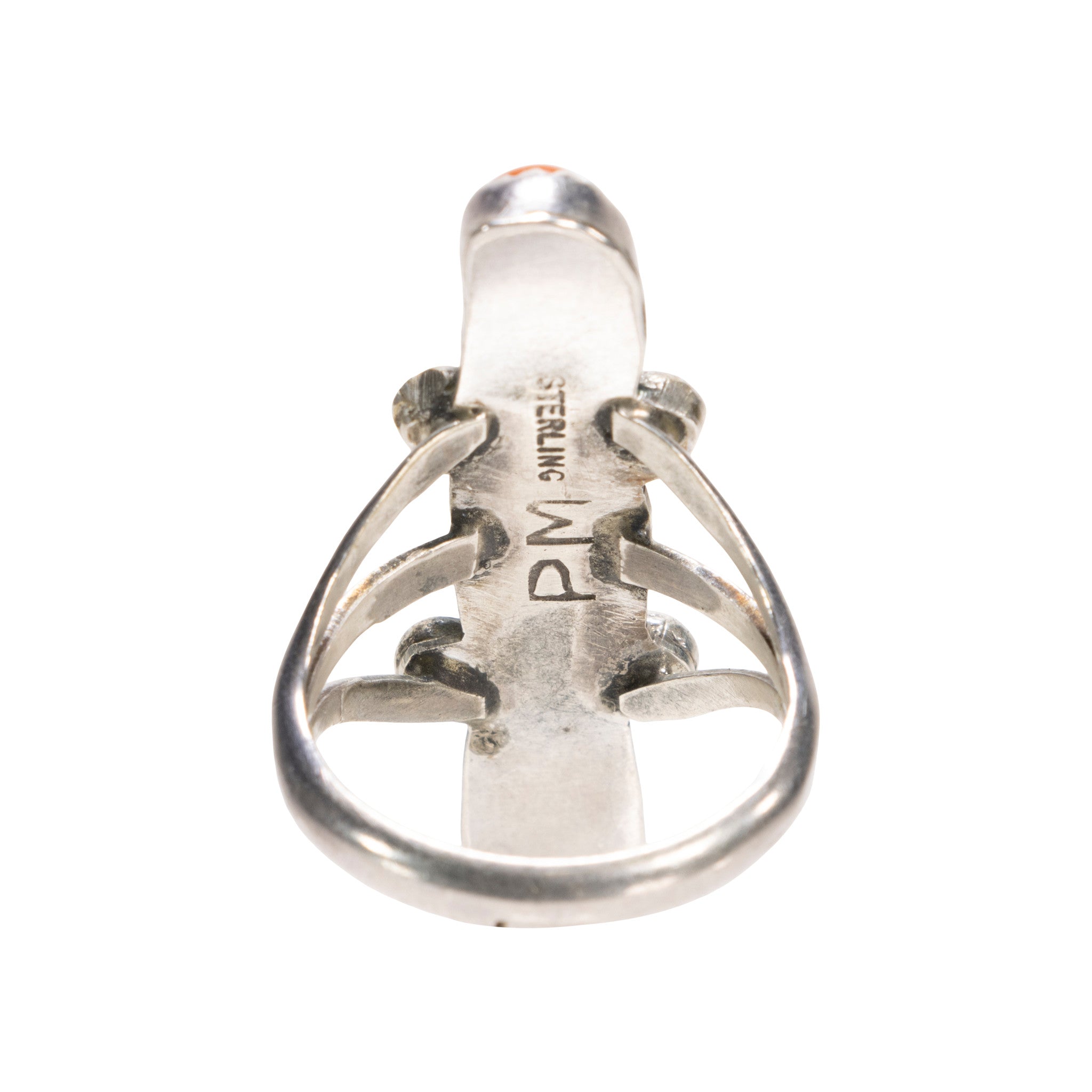 Chippewa Coral and Sterling Ring