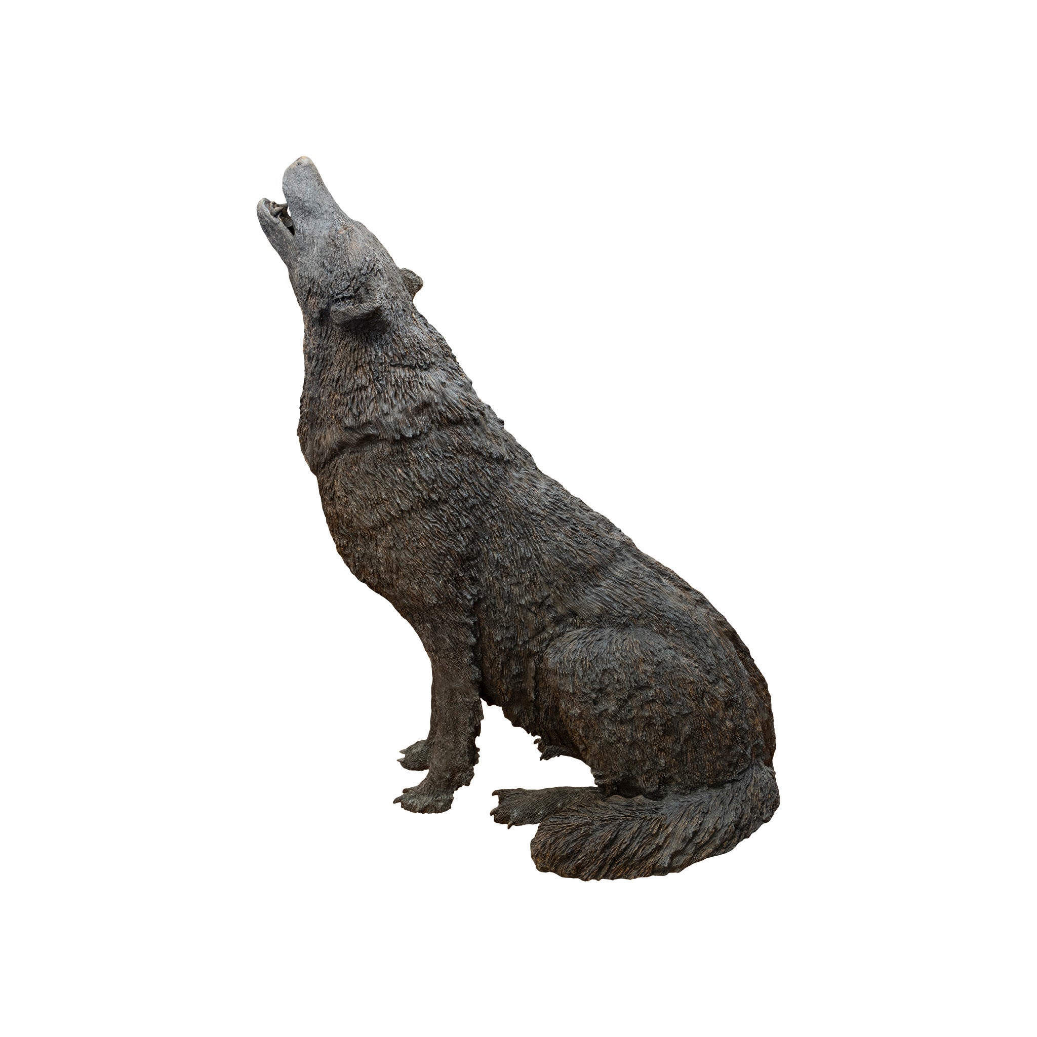 Wolf Pair Bronzes by Paul Carrico