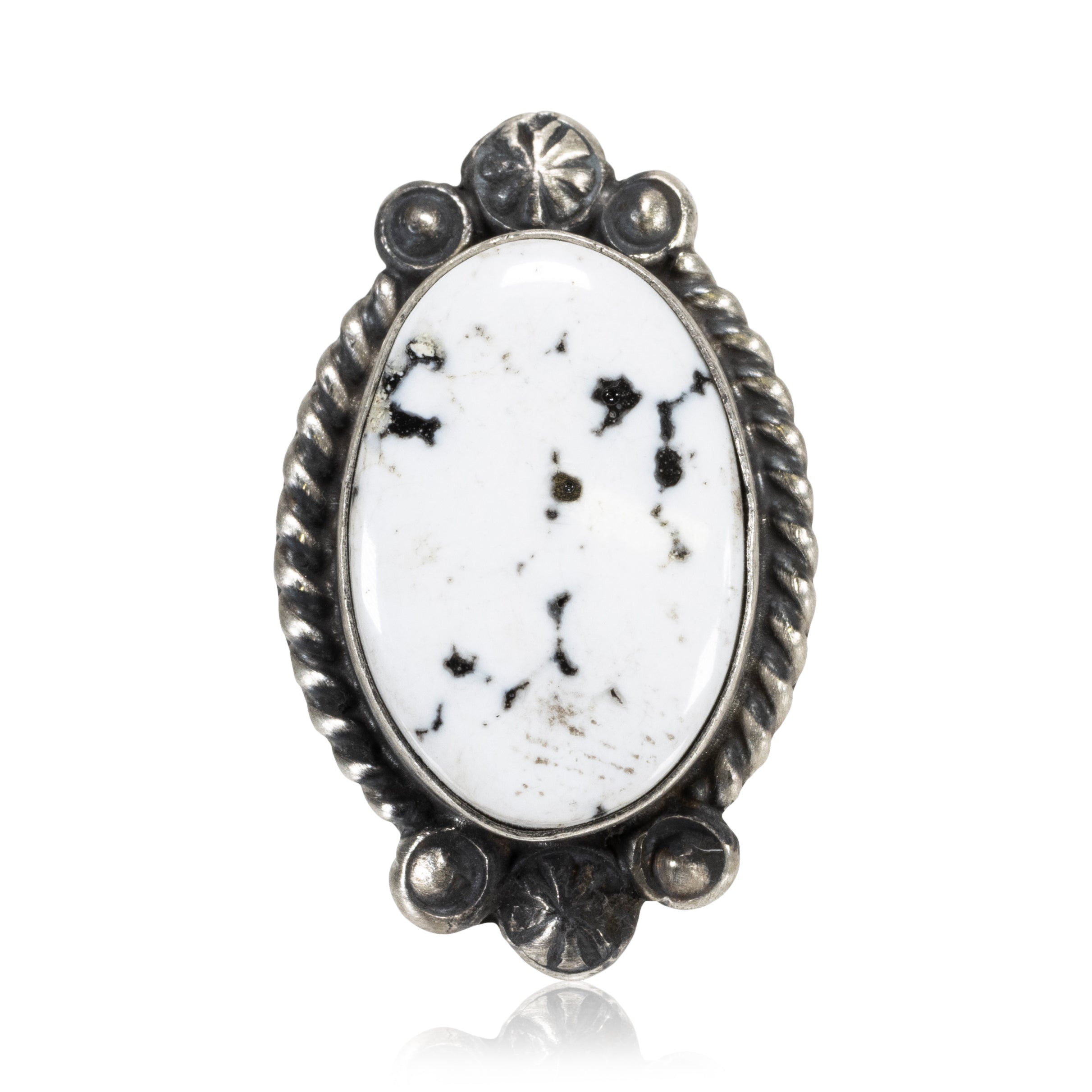 White Buffalo Turquoise Ring, Jewelry, Ring, Native