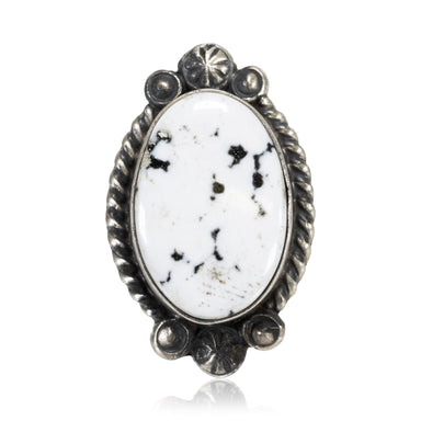 White Buffalo Turquoise Ring, Jewelry, Ring, Native